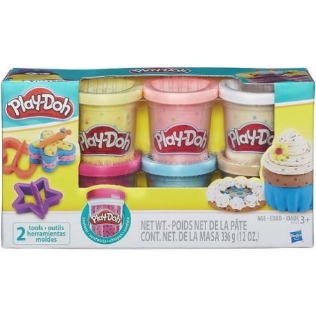 Hasbro Play-Doh Игровой набор из 6 баночек с конфетти, с 3 лет