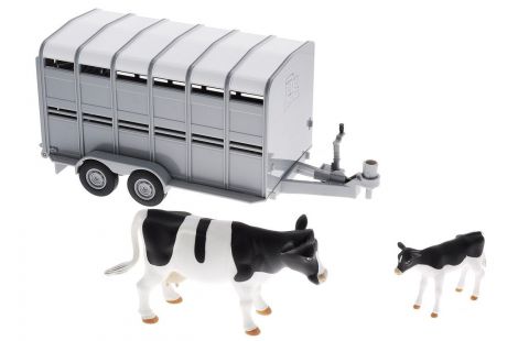 Tomy Трейлер для перевозки животных с коровой и теленком, с 3 лет