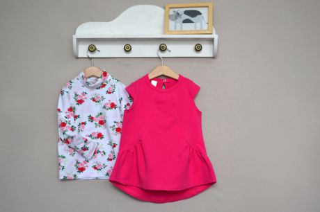 Бэби-Бум Комплект для девочки (рубашка + платье)