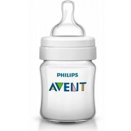 Philips Avent Classic Бутылочка для кормления 125 мл с потоком для новорожденного 1 шт SCF560/17