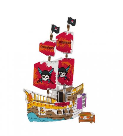 CartonHouse Игрушка раскраска из картона Корабль Корсар