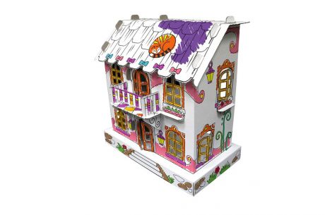 CartonHouse Игрушка раскраска из картона Кукольный домик Джульетты