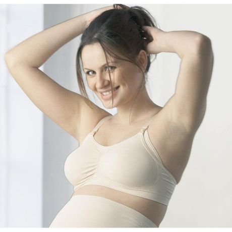 Medela Бюстгальтер для будущих и кормящих мам Cindy с застёжкой на спинке, телесный