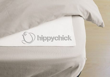 Hippychick Непромокаемая простынка Hippychick двухсторонняя, белая