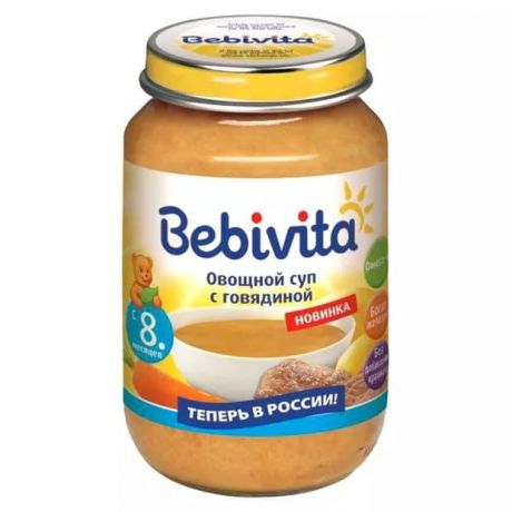 Bebivita Овощной суп с говядиной от 8 мес