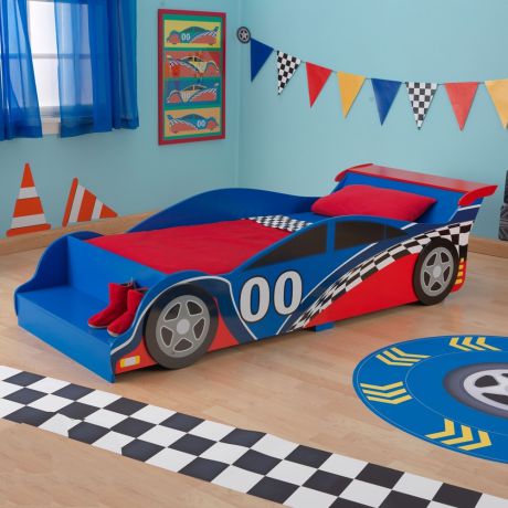 KidKraft Детская кровать “Гоночная машина” с 18 мес