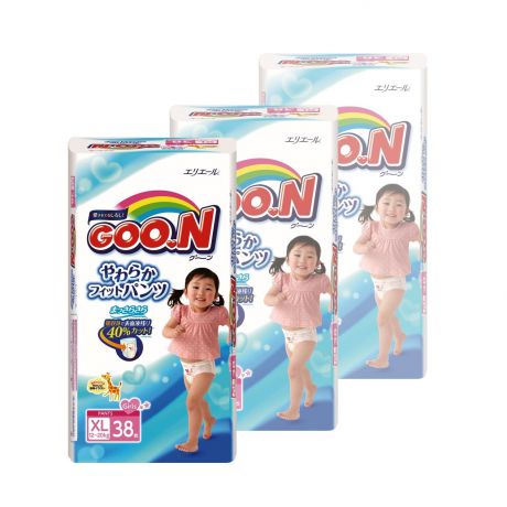 Goon Подгузники-трусики для девочки 12-20 кг