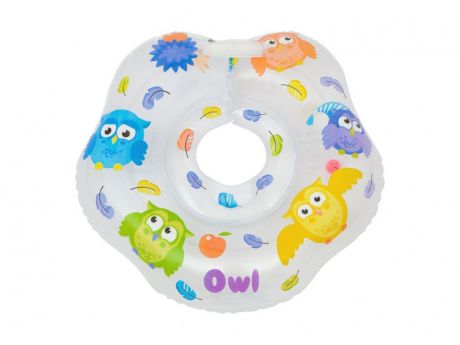 Roxi-Kids Надувной круг на шею для плавания малышей Owl
