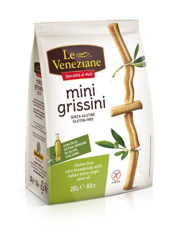 Le Veneziane Хлебные палочки "Mini Grissini" с оливковым маслом