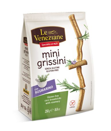 Le Veneziane Хлебные палочки "Mini Grissini" с розмарином
