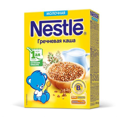 Nestle Каша молочная гречневая, с 4 месяцев