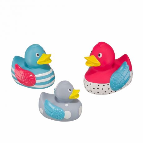 Happy Baby Набор ПВХ-игрушек для ванной Funny Ducks с рождения