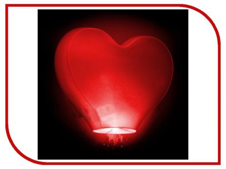 Небесный фонарик Эврика Фонарь желаний Сердце 00230