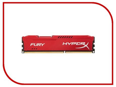 Модуль памяти Kingston HyperX Fury Red DDR3 DIMM 1866MHz PC3-15000 CL10 - 4Gb HX318C10FR/4