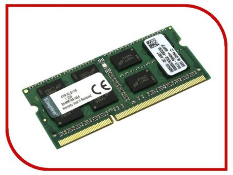 Модуль памяти Kingston DDR3L SO-DIMM 1600MHz PC3-12800 CL11 - 8Gb KVR16LS11/8