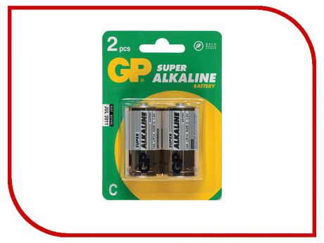 Батарейка C - GP 14A Alkaline LR14-2CR2 (2 штуки)