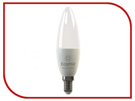 Лампочка Ecomir 3W 3000K 220V E14 матовая, желтый свет, экв. 30W 42890