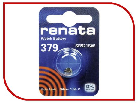 Батарейка R379 - Renata SR521SW (1 штука)