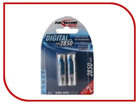 Аккумулятор AA - Ansmann R06 2850 mAh Ni-MH Digital (2 штуки) 5035082