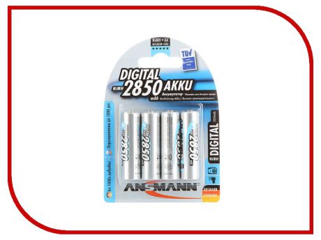 Аккумулятор AA - Ansmann R06 2850 mAh Ni-MH Digital (4 штуки) 5035092