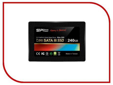 Жесткий диск 240Gb - Silicon Power Slim S55 SATA III SP240GBSS3S55S25
