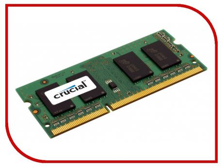 Модуль памяти Crucial DDR3L SO-DIMM 1600MHz PC3-12800 CL11 - 2Gb CT25664BF160B