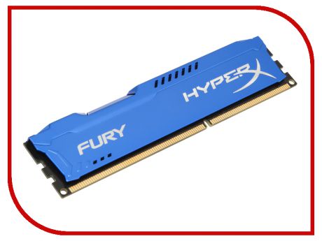 Модуль памяти Kingston HyperX Fury Series DDR3 DIMM 1600MHz PC3-12800 CL10 - 8Gb HX316C10F/8
