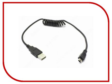 Аксессуар Espada mini USB M to USB AM 1m спиральный EmUSBM/USBAM1m