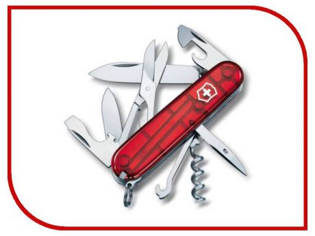 Нож Victorinox Climber 1.3703.Т Translucent Red