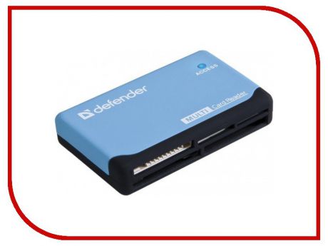 Карт-ридер Defender Ultra USB 2.0 Black-Blue 83500