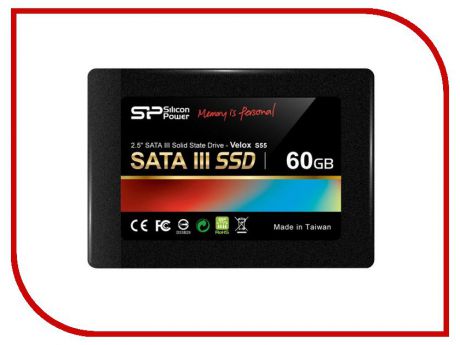 Жесткий диск 60Gb Silicon Power Slim S55 SATA III SP060GBSS3S55S25