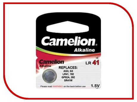 Батарейка Camelion G3/LR41 Plus Alkaline 1.5V AG3-BP10 (1 штука)