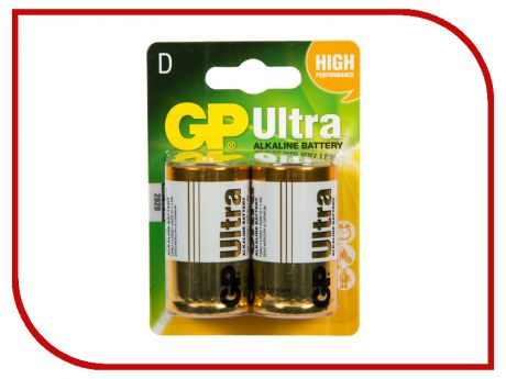 Батарейка D - GP 13A Alkaline LR20-BC2 (2 штуки)