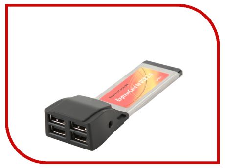 Контроллер Gembird ExpressCard PCMCIAX-USB24/34 USB 2.0 4 Ports