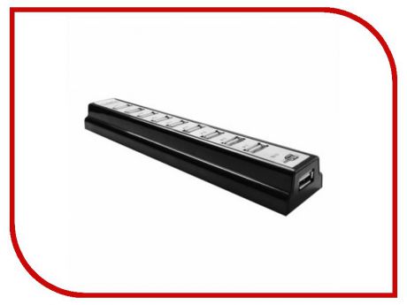 Хаб USB CBR CH310 USB 10-ports Black