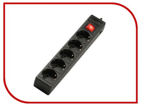 Сетевой фильтр Sven Optima Base 5 Sockets 5m Black