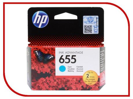 Картридж HP 655 Ink Advantage CZ110AE Cyan для 3525/5525/4525