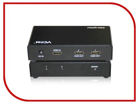 Аксессуар VCOM HDMI Splitter 1x2 3D Full-HD ver1.4 каскадируемый VDS8040D/DD412A