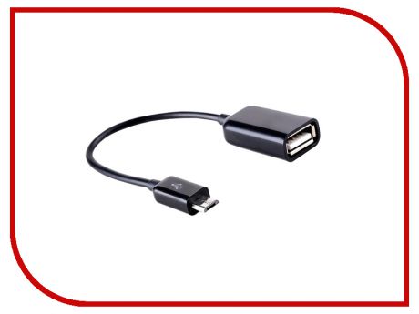 Аксессуар BROSCO OTG USB - Micro USB Black OTG-CABLE-01-BLACK