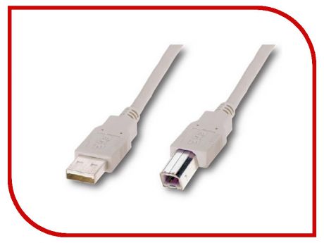 Аксессуар ATcom USB 2.0 AM/BM 1 Ferrite 0.8m White AT6152