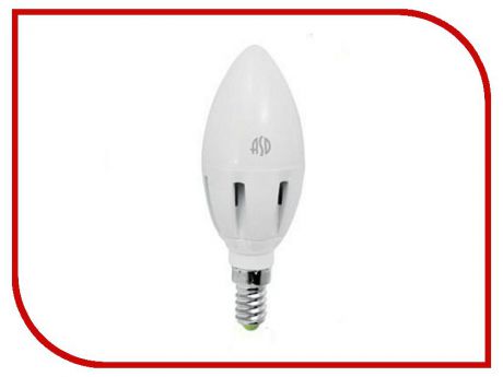 Лампочка ASD LED-СВЕЧА-Standard 3.5W 3000K 160-260V E14 4690612000381