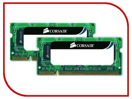 Модуль памяти Corsair DDR3 SO-DIMM 1333MHz PC3-10600 - 8Gb KIT (2x4Gb) CMSO8GX3M2A1333C9