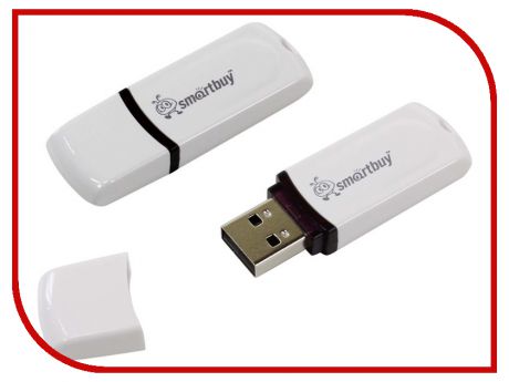 USB Flash Drive 32Gb - SmartBuy Paean White SB32GBPN-W
