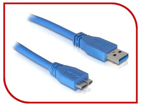 Аксессуар ATcom USB 3.0 AM - Micro-B 0.8m Blue АТ12825