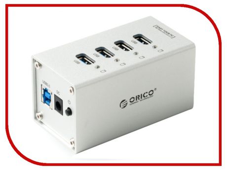 Orico A3H4-SV USB 4-Ports Silver