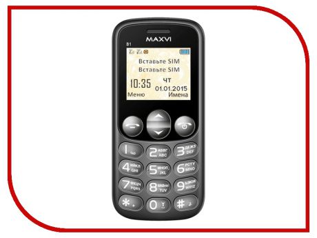 Сотовый телефон Maxvi B1 Black