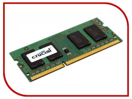 Модуль памяти Crucial DDR3L SO-DIMM 1600MHz PC3-12800 - 8Gb CT102464BF160B