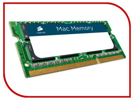 Модуль памяти Corsair Mac DDR3 SO-DIMM 1600MHz PC3-12800 - 8Gb CMSA8GX3M1A1600C11