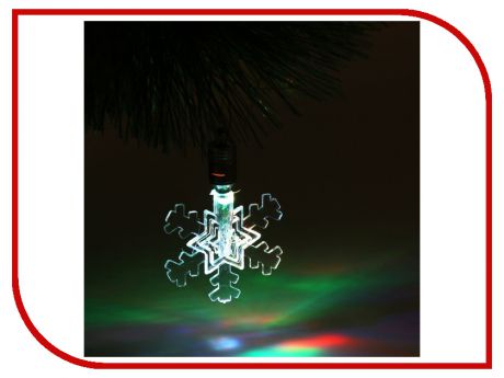 Новогодний сувенир Luazon Снежинка малая RGB 1077312