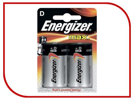 Батарейка D - Energizer MAX D/LR20 1.5V (2 штуки)